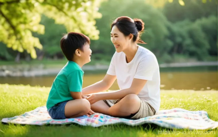 그린 운동 처방의 평가 및 피드백 방법 - **Prompt: "A serene, calming scene of a young Japanese woman, in her late 20s, experiencing the imme...